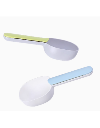 Dog food spoon pet spoon cat food spoon shovel dog teddy cat food handle with clip cat food spoon